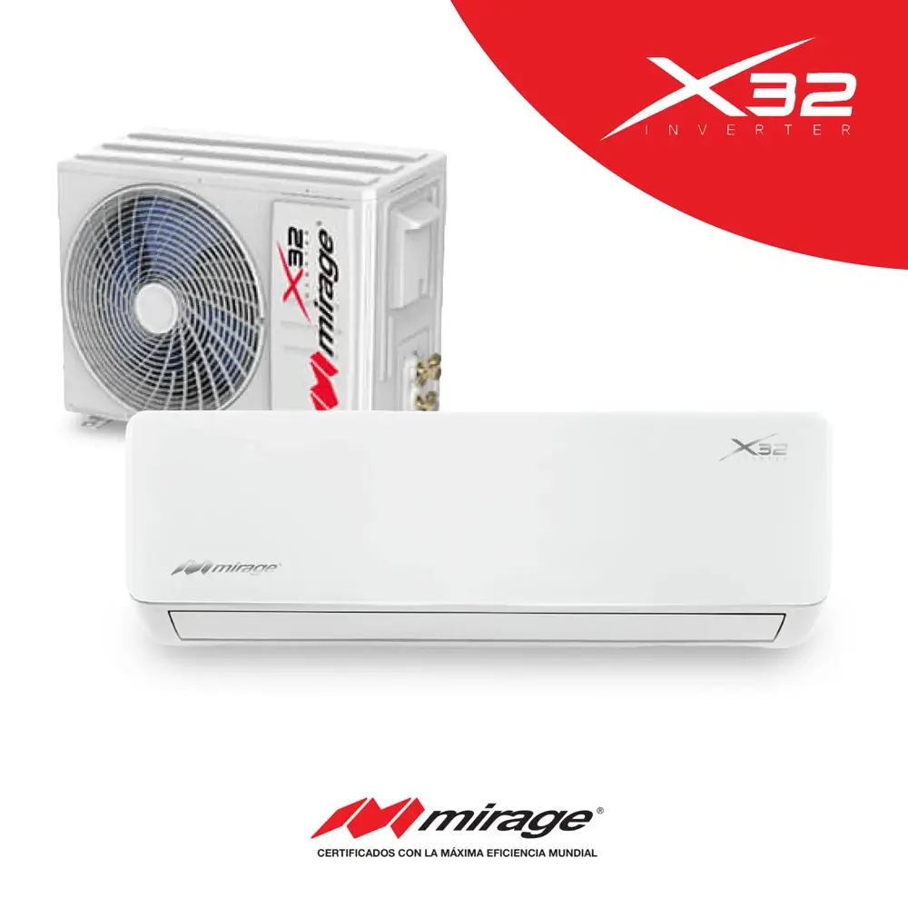 Mirage X32 Inverter: unidad interior y condensador
