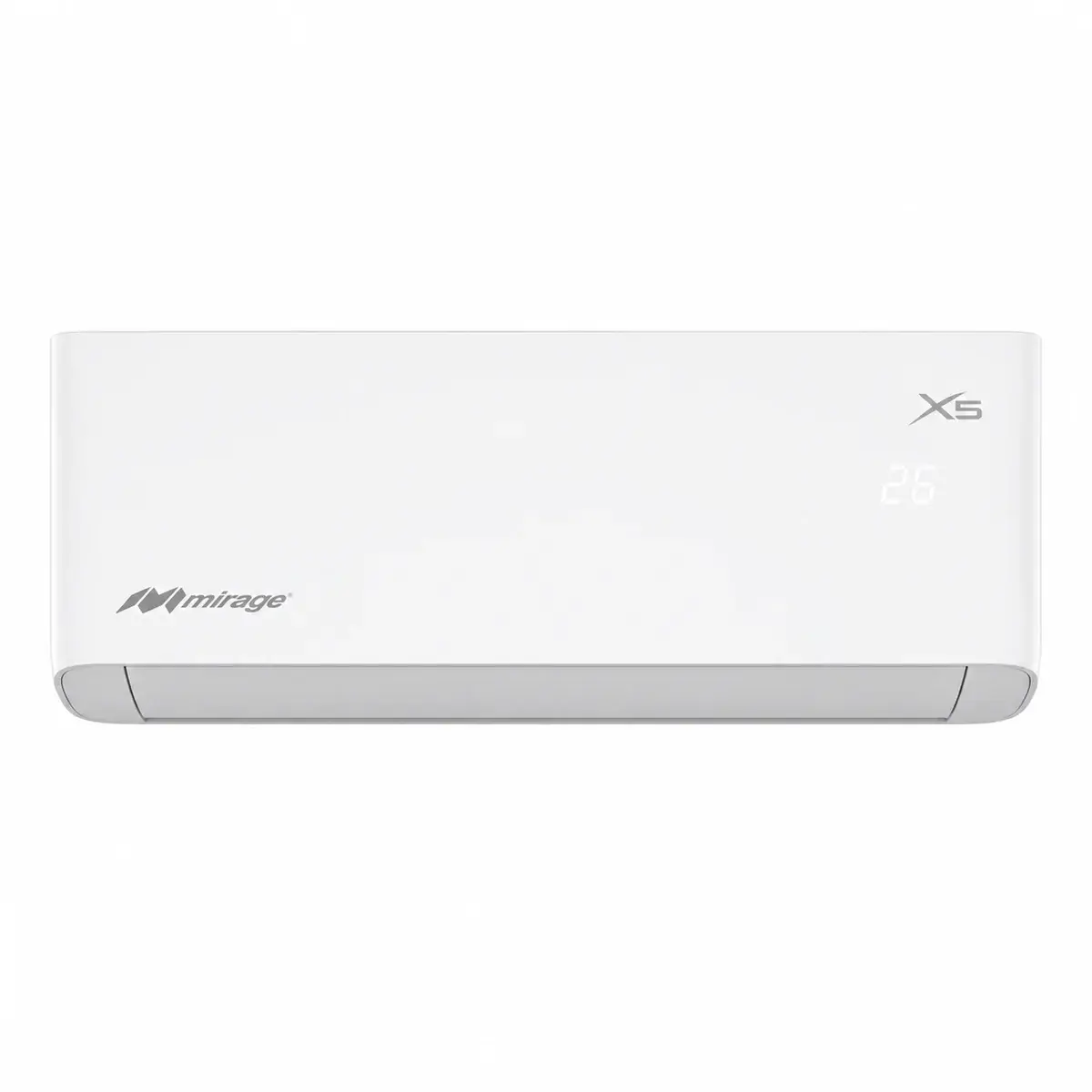 Minisplit Mirage X5 convencional, unidad interior de frente